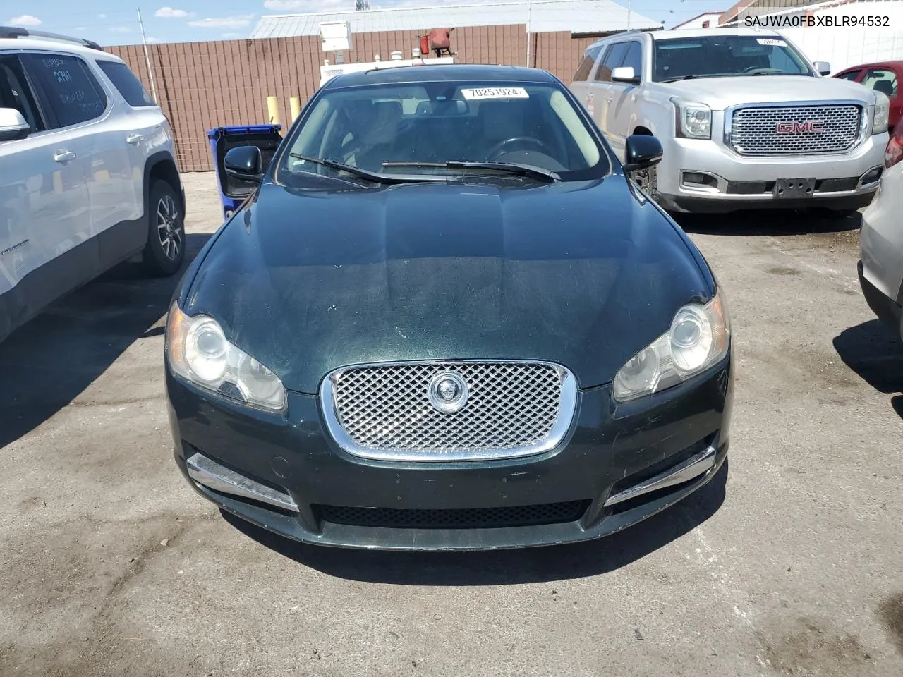 2011 Jaguar Xf VIN: SAJWA0FBXBLR94532 Lot: 70251924