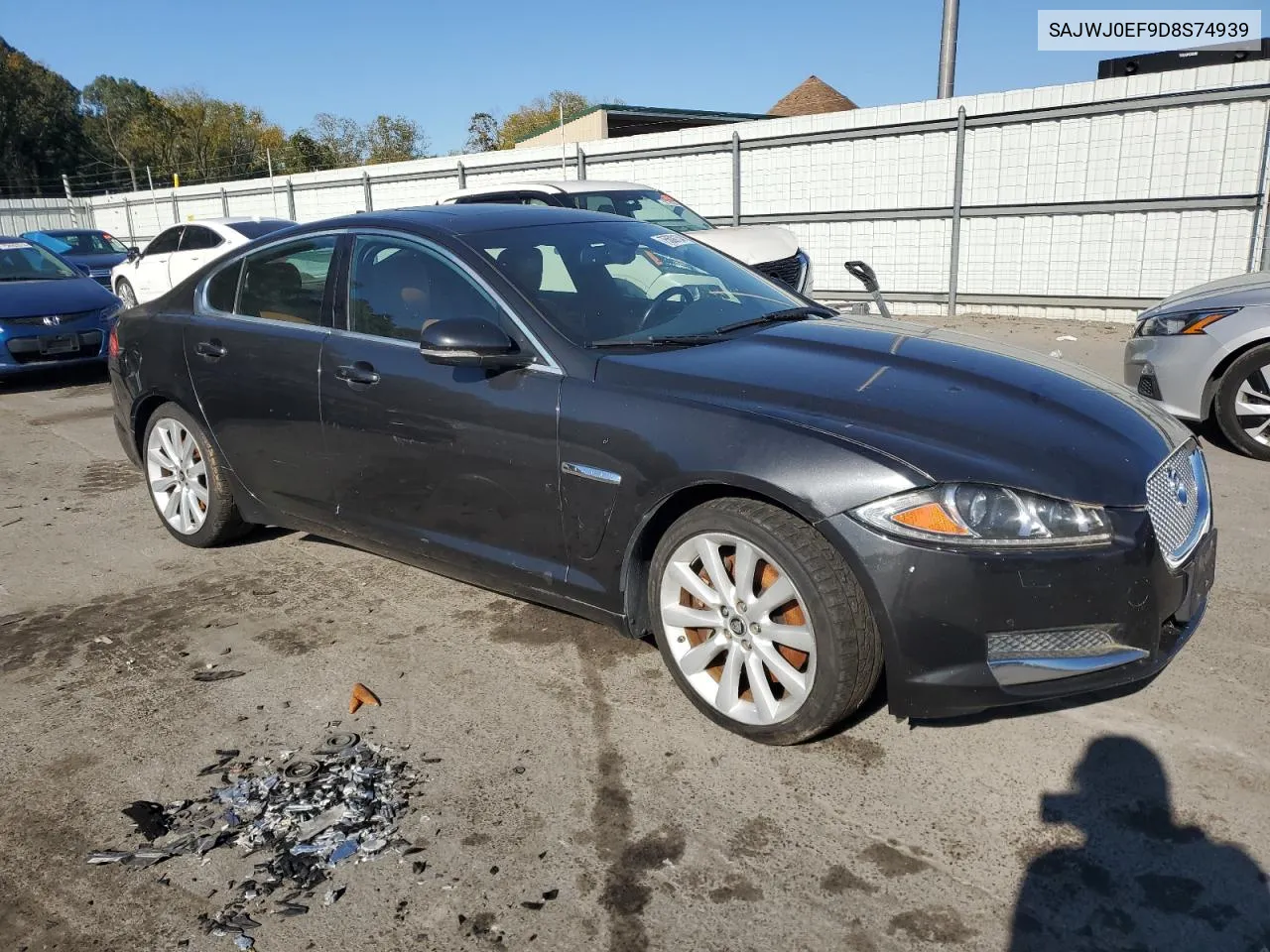 2013 Jaguar Xf VIN: SAJWJ0EF9D8S74939 Lot: 75509134