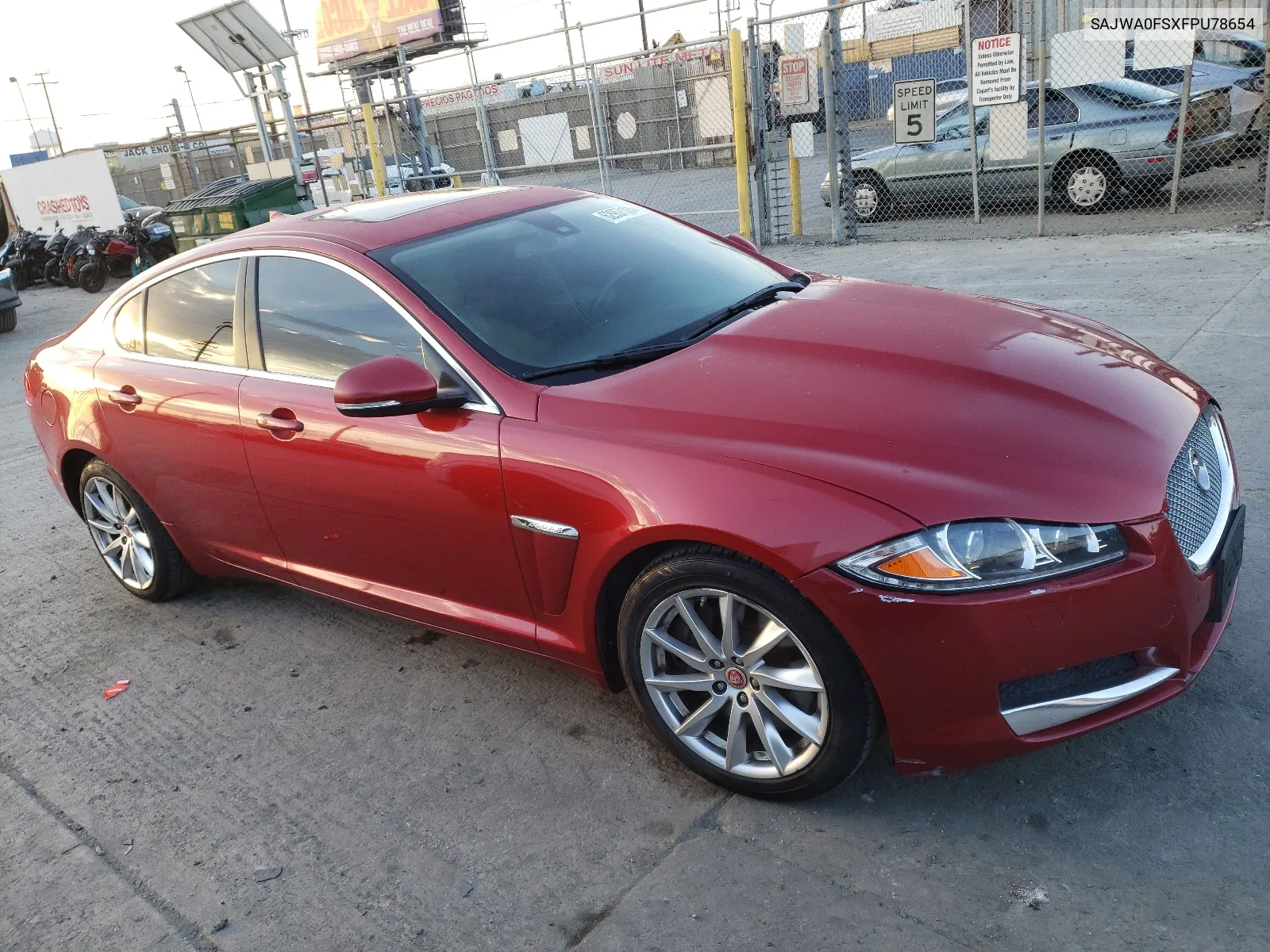 2015 Jaguar Xf 2.0T Premium VIN: SAJWA0FSXFPU78654 Lot: 62957124