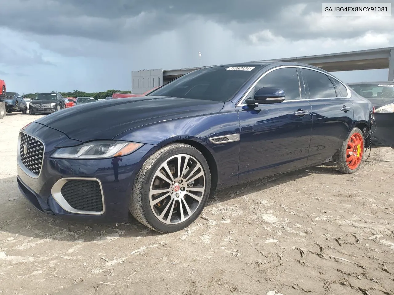 2022 Jaguar Xf Se VIN: SAJBG4FX8NCY91081 Lot: 71080454