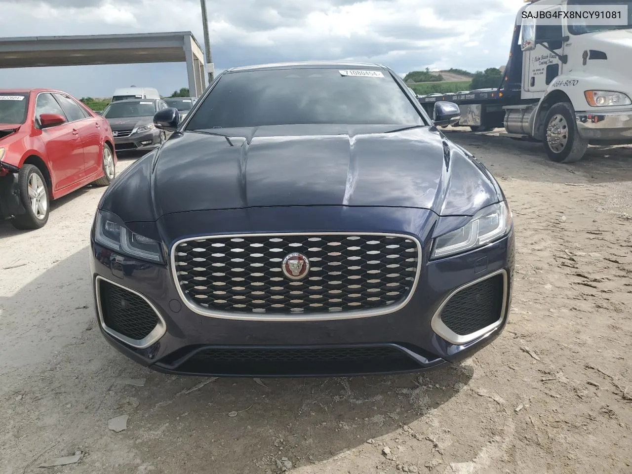 2022 Jaguar Xf Se VIN: SAJBG4FX8NCY91081 Lot: 71080454