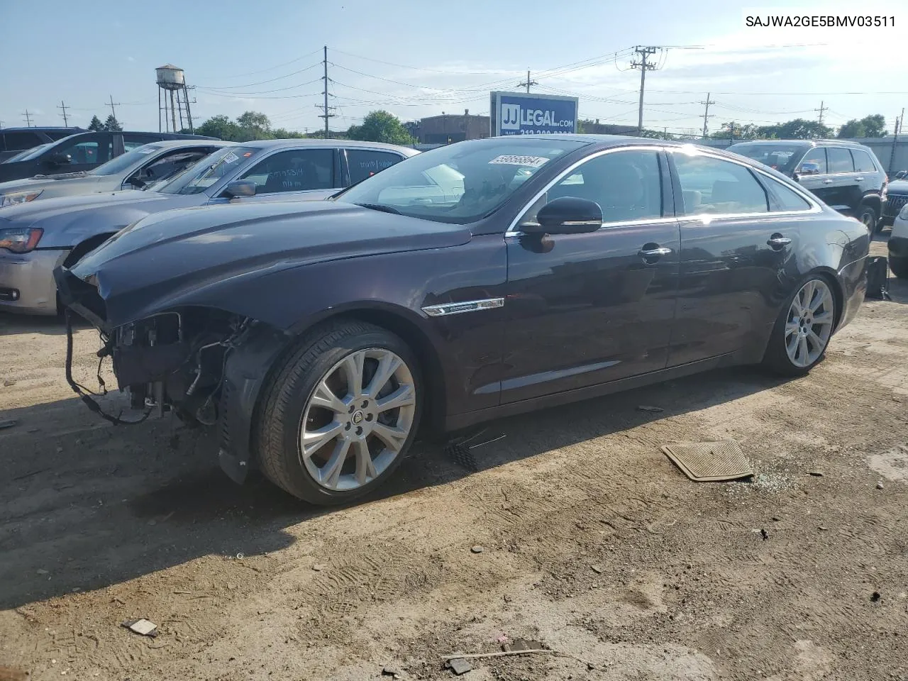 2011 Jaguar Xjl Supercharged VIN: SAJWA2GE5BMV03511 Lot: 59856864