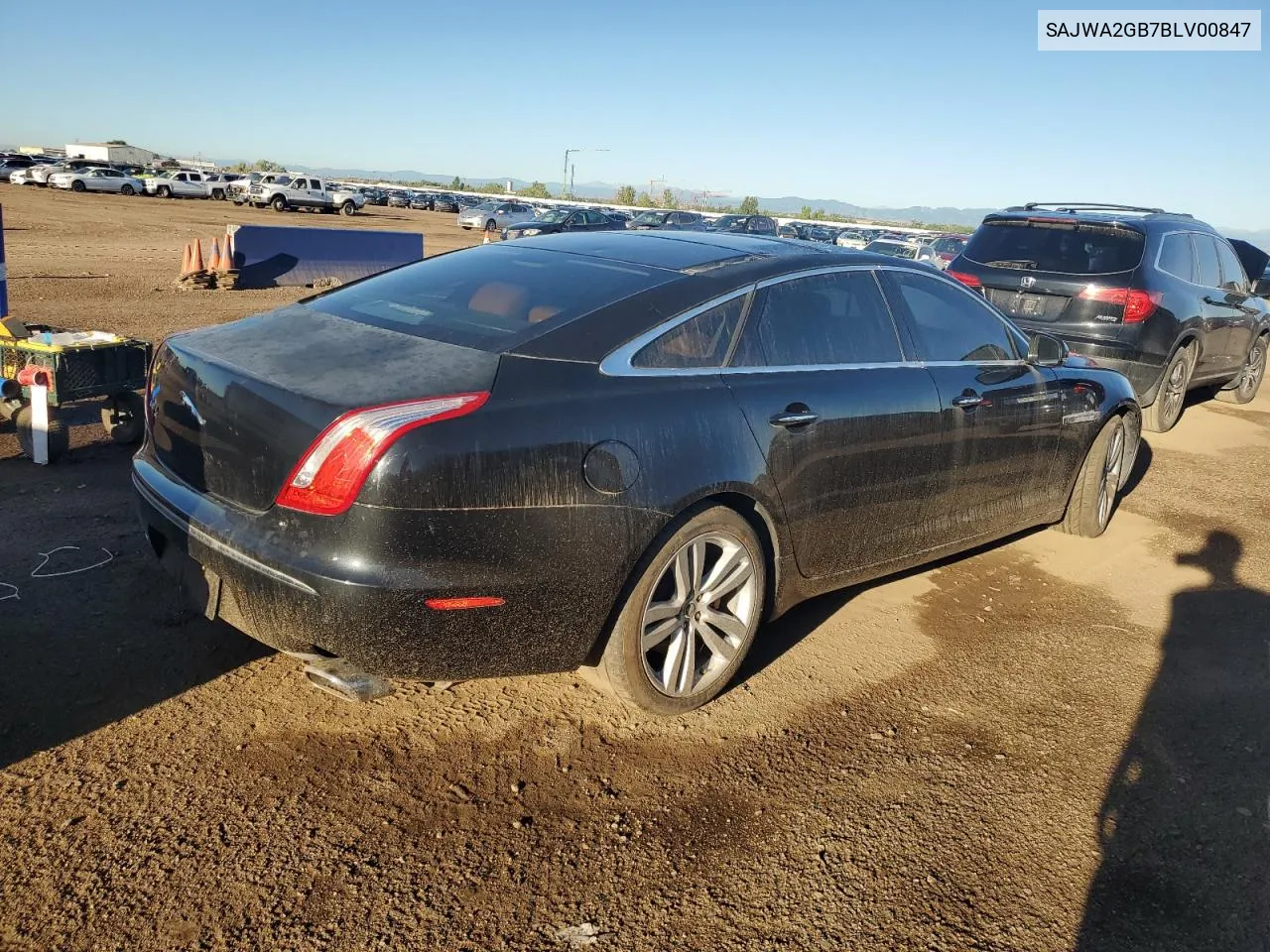 2011 Jaguar Xjl VIN: SAJWA2GB7BLV00847 Lot: 68269104