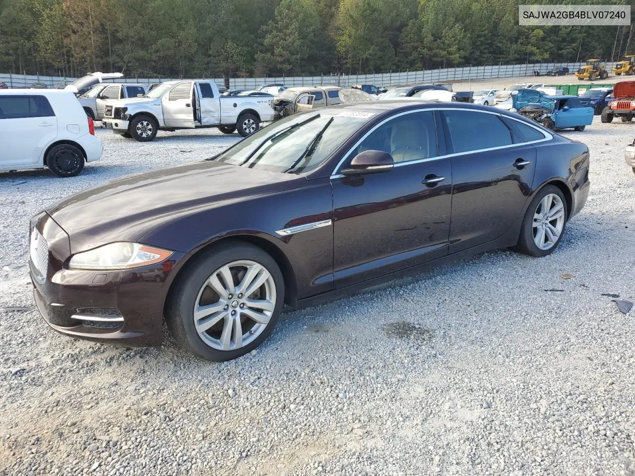 2011 Jaguar Xjl VIN: SAJWA2GB4BLV07240 Lot: 77282314