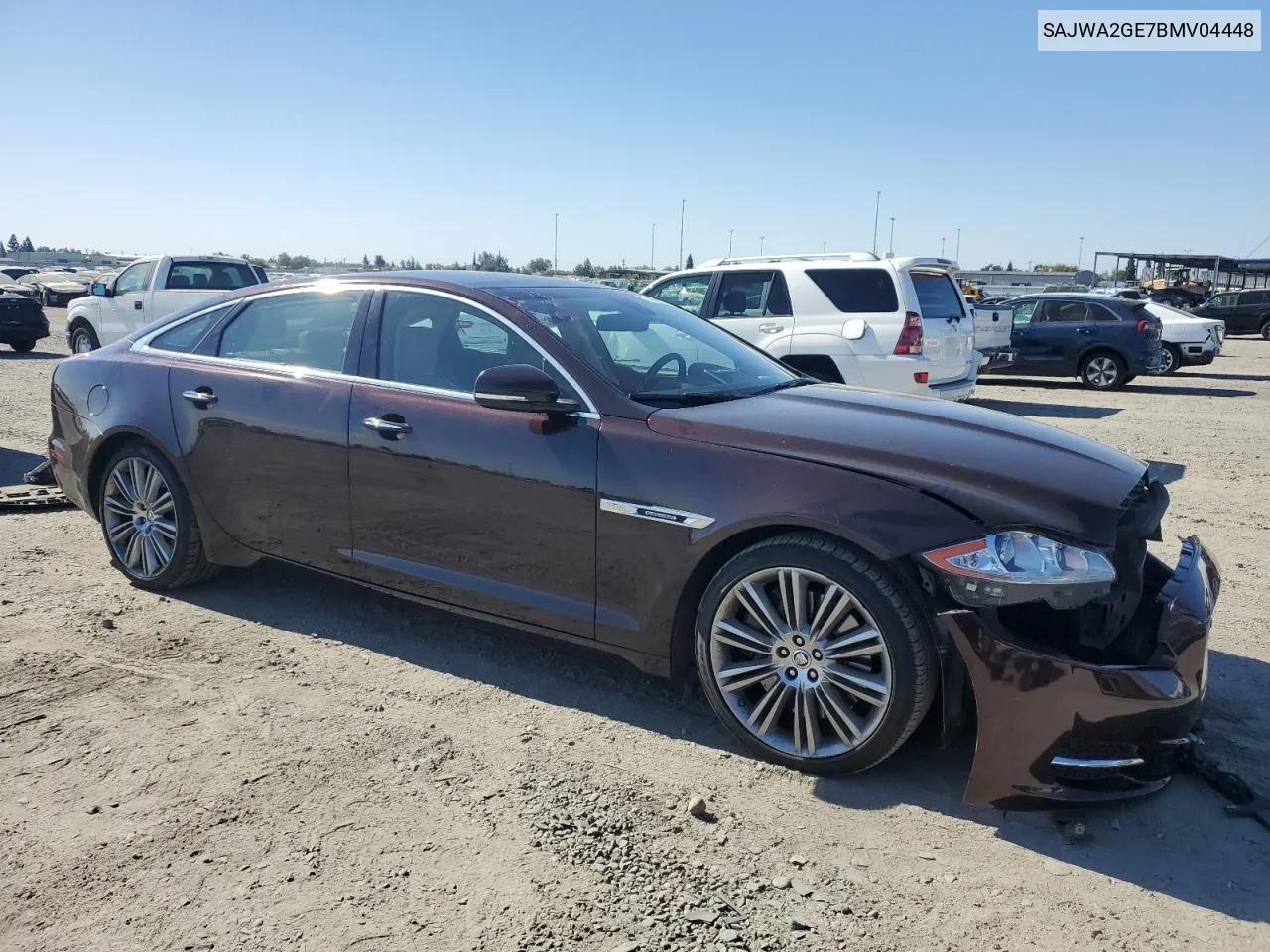 2011 Jaguar Xjl Supercharged VIN: SAJWA2GE7BMV04448 Lot: 77904874