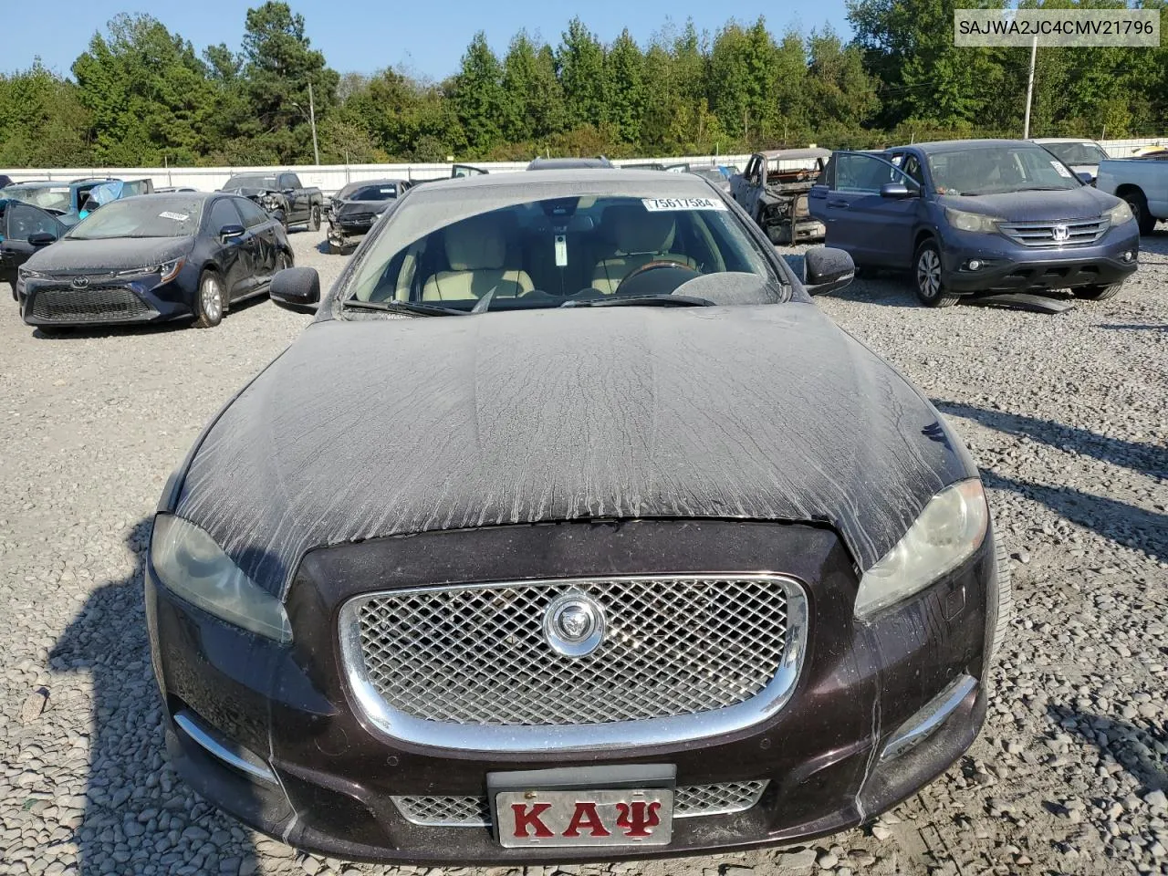 2012 Jaguar Xjl Supersport VIN: SAJWA2JC4CMV21796 Lot: 75617584