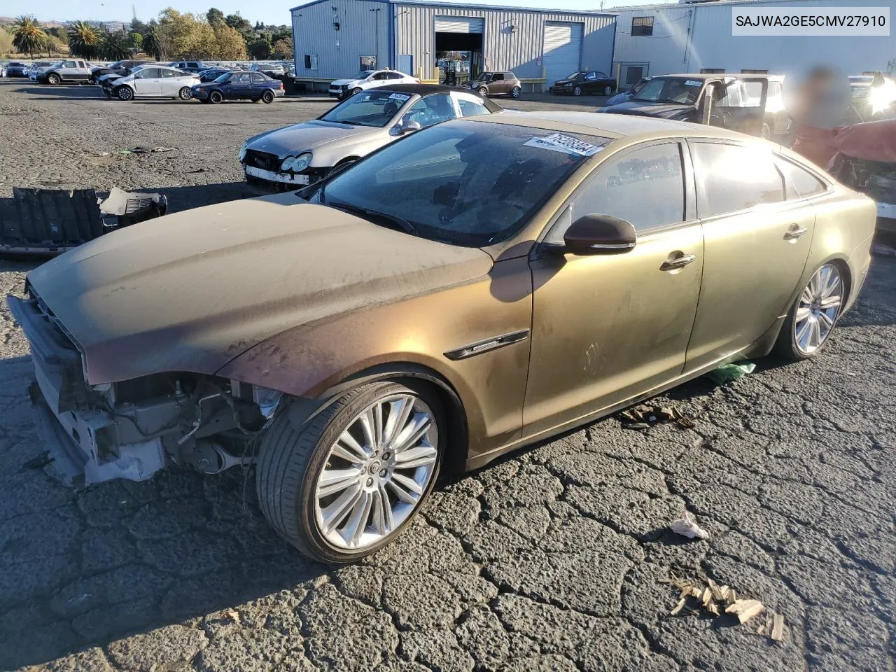 2012 Jaguar Xjl Supercharged VIN: SAJWA2GE5CMV27910 Lot: 76208304