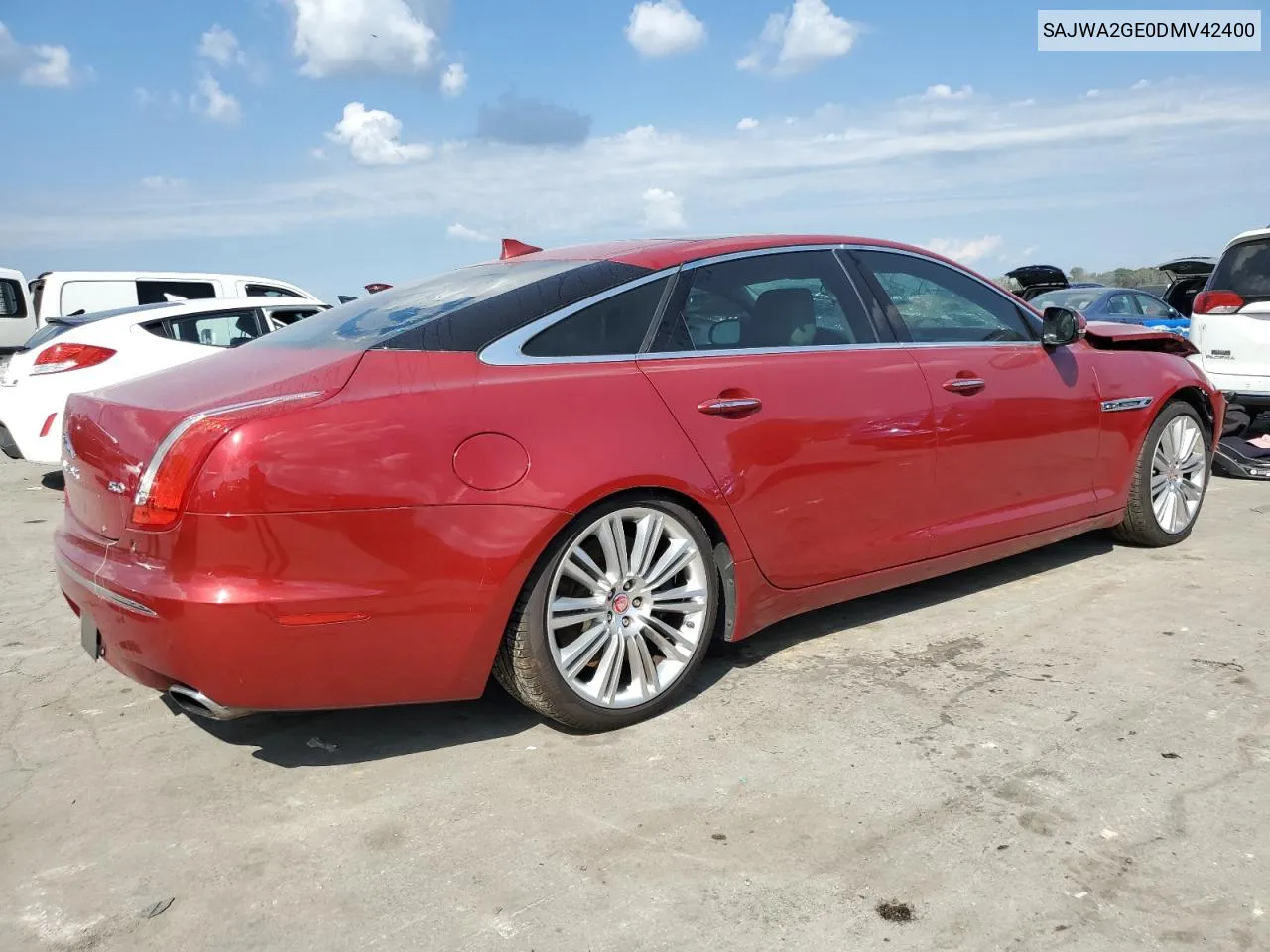 2013 Jaguar Xjl Supercharged VIN: SAJWA2GE0DMV42400 Lot: 74297314