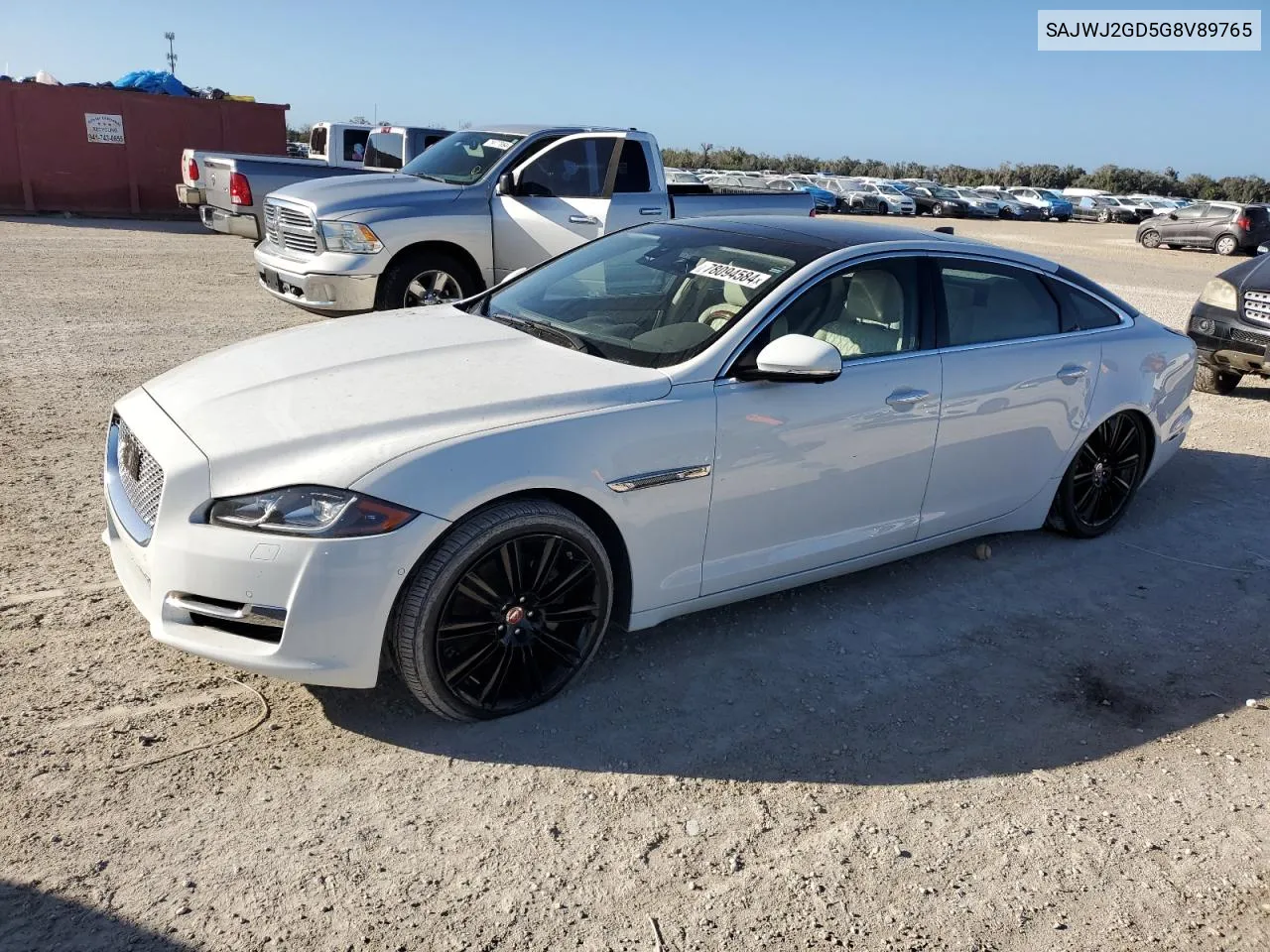 2016 Jaguar Xjl Portfolio VIN: SAJWJ2GD5G8V89765 Lot: 78094584