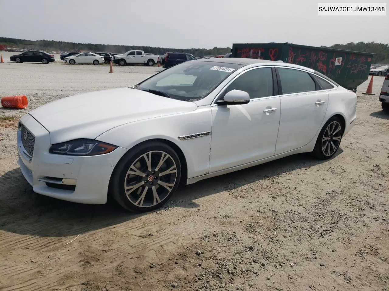 SAJWA2GE1JMW13468 2018 Jaguar Xjl Supercharged