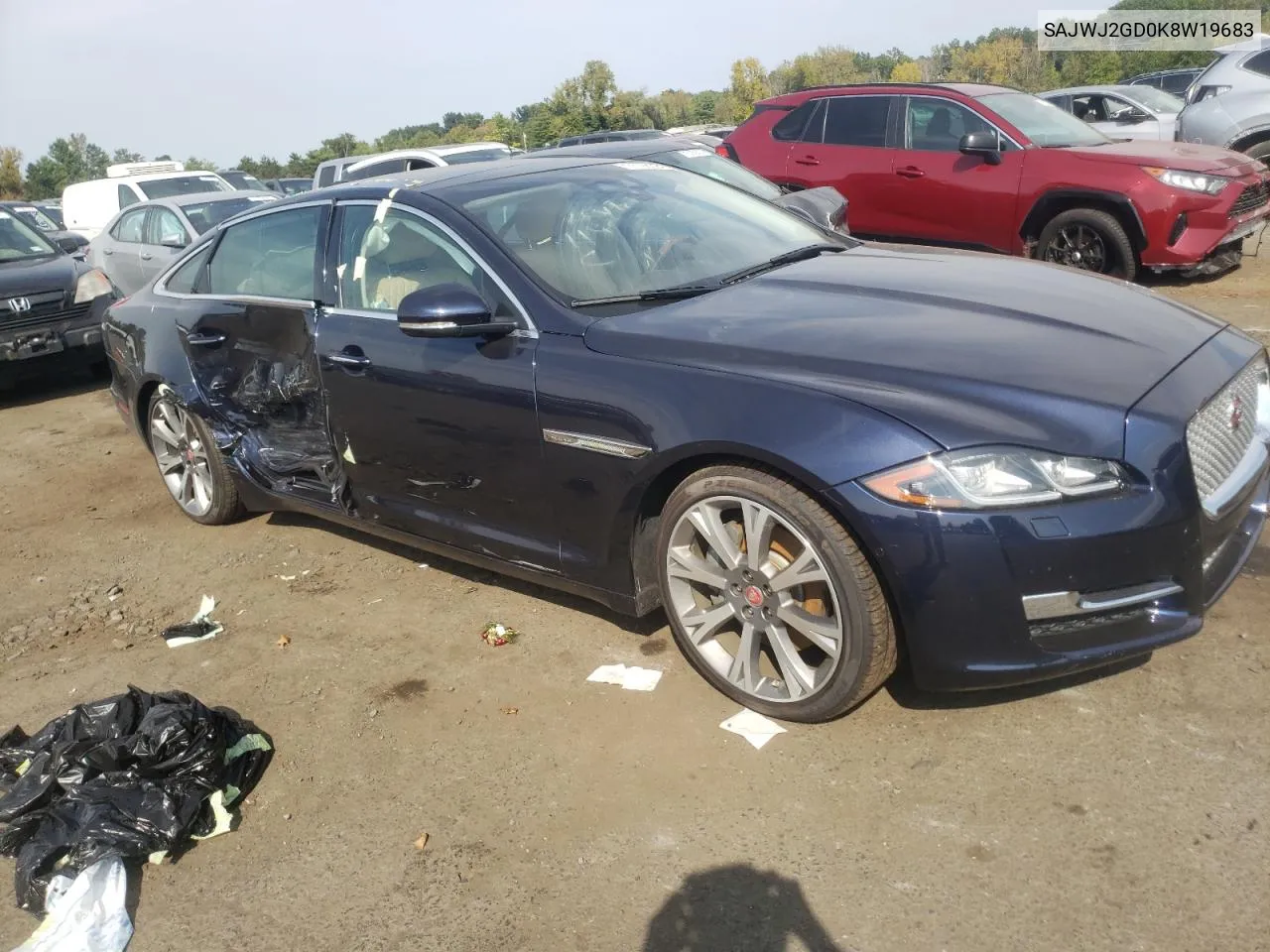 2019 Jaguar Xjl Portfolio VIN: SAJWJ2GD0K8W19683 Lot: 71198394