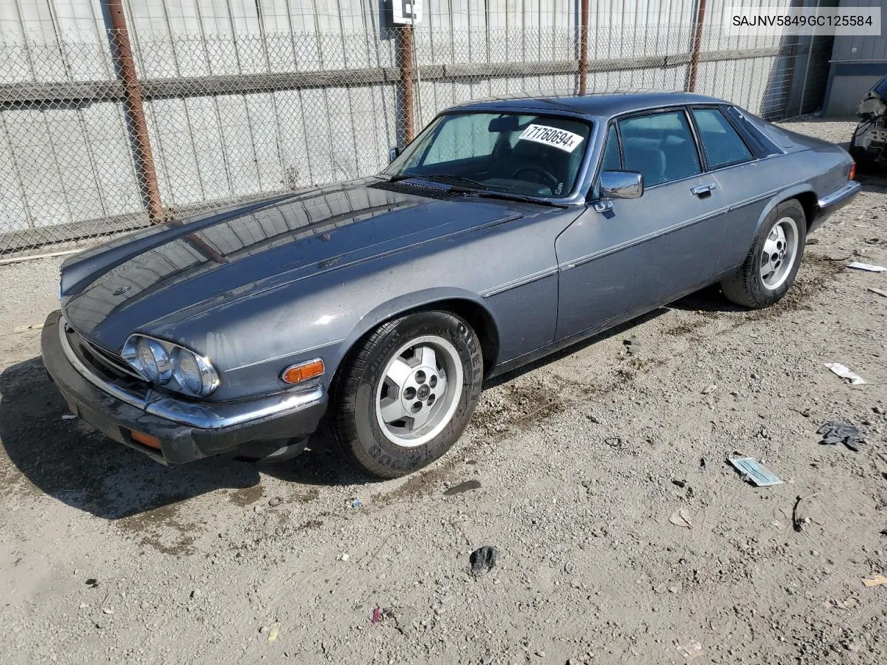 1986 Jaguar Xjs VIN: SAJNV5849GC125584 Lot: 71760694