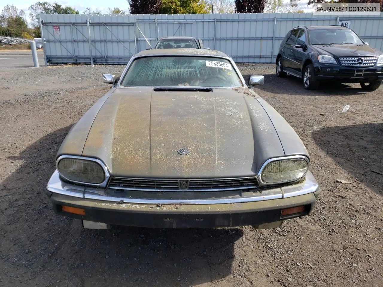 1986 Jaguar Xjs VIN: SAJNV5841GC129631 Lot: 75835604