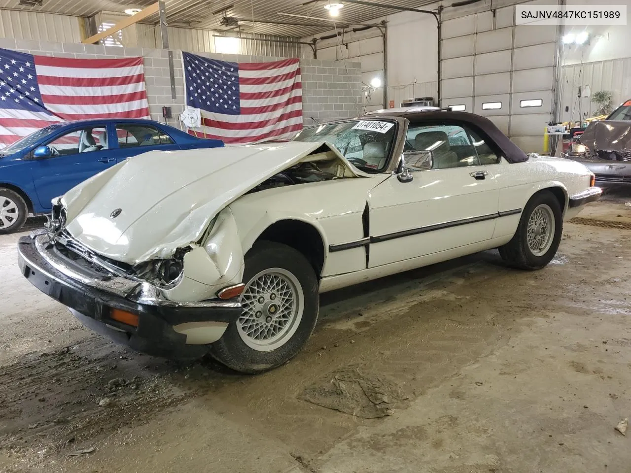 1989 Jaguar Xjs VIN: SAJNV4847KC151989 Lot: 61401054