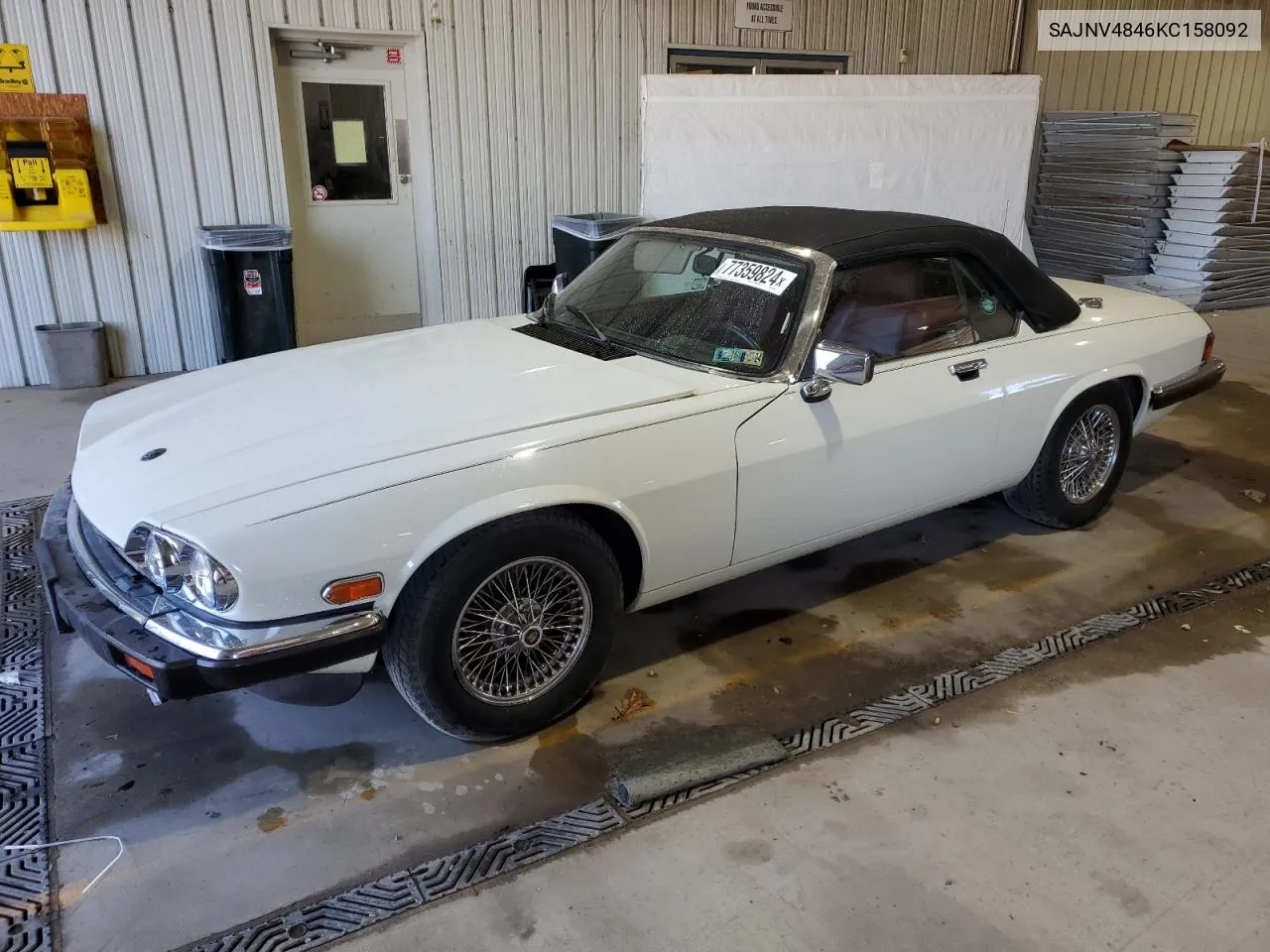 1989 Jaguar Xjs VIN: SAJNV4846KC158092 Lot: 77359824