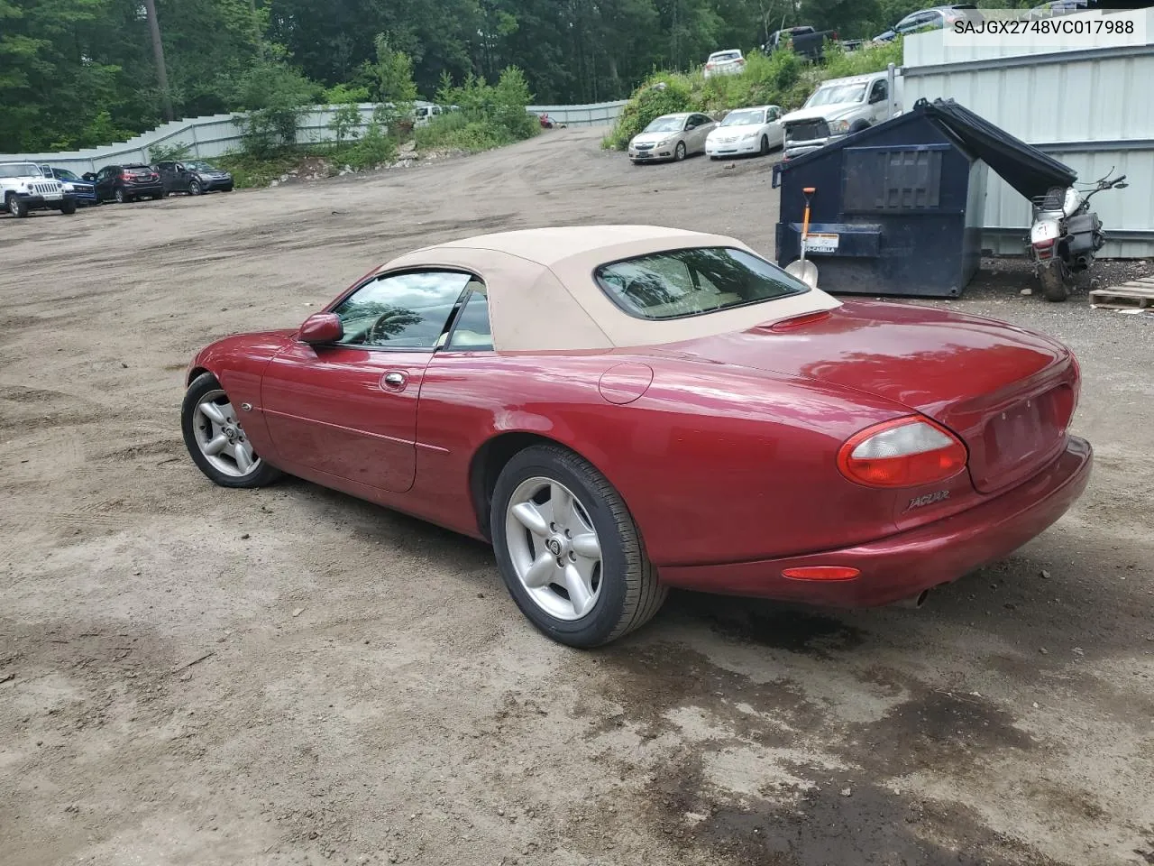 1997 Jaguar Xk8 VIN: SAJGX2748VC017988 Lot: 62396364