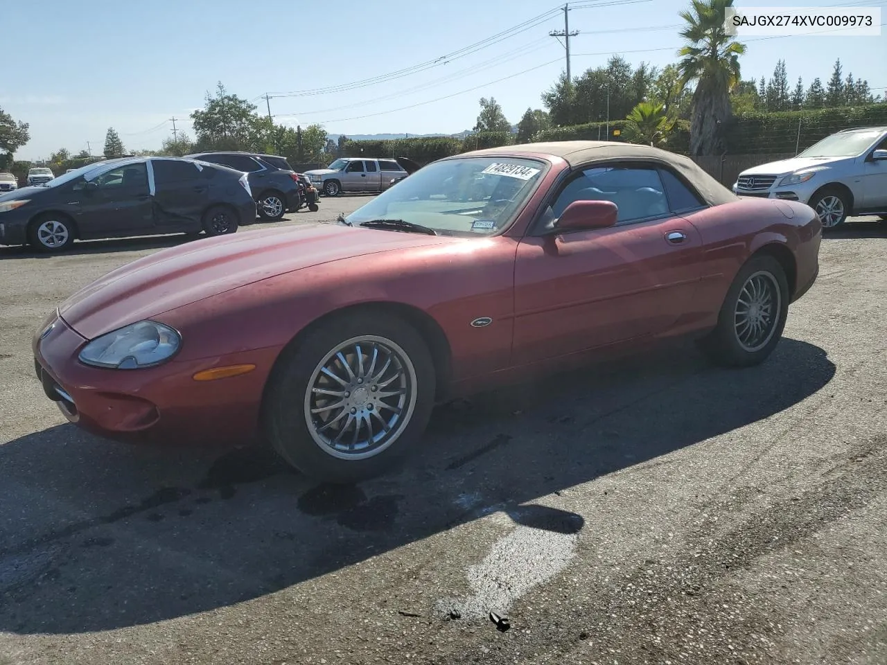 1997 Jaguar Xk8 VIN: SAJGX274XVC009973 Lot: 74829134