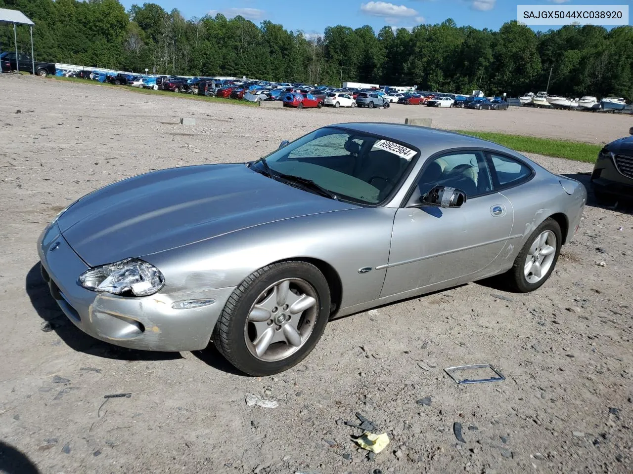 1999 Jaguar Xk8 VIN: SAJGX5044XC038920 Lot: 69922984