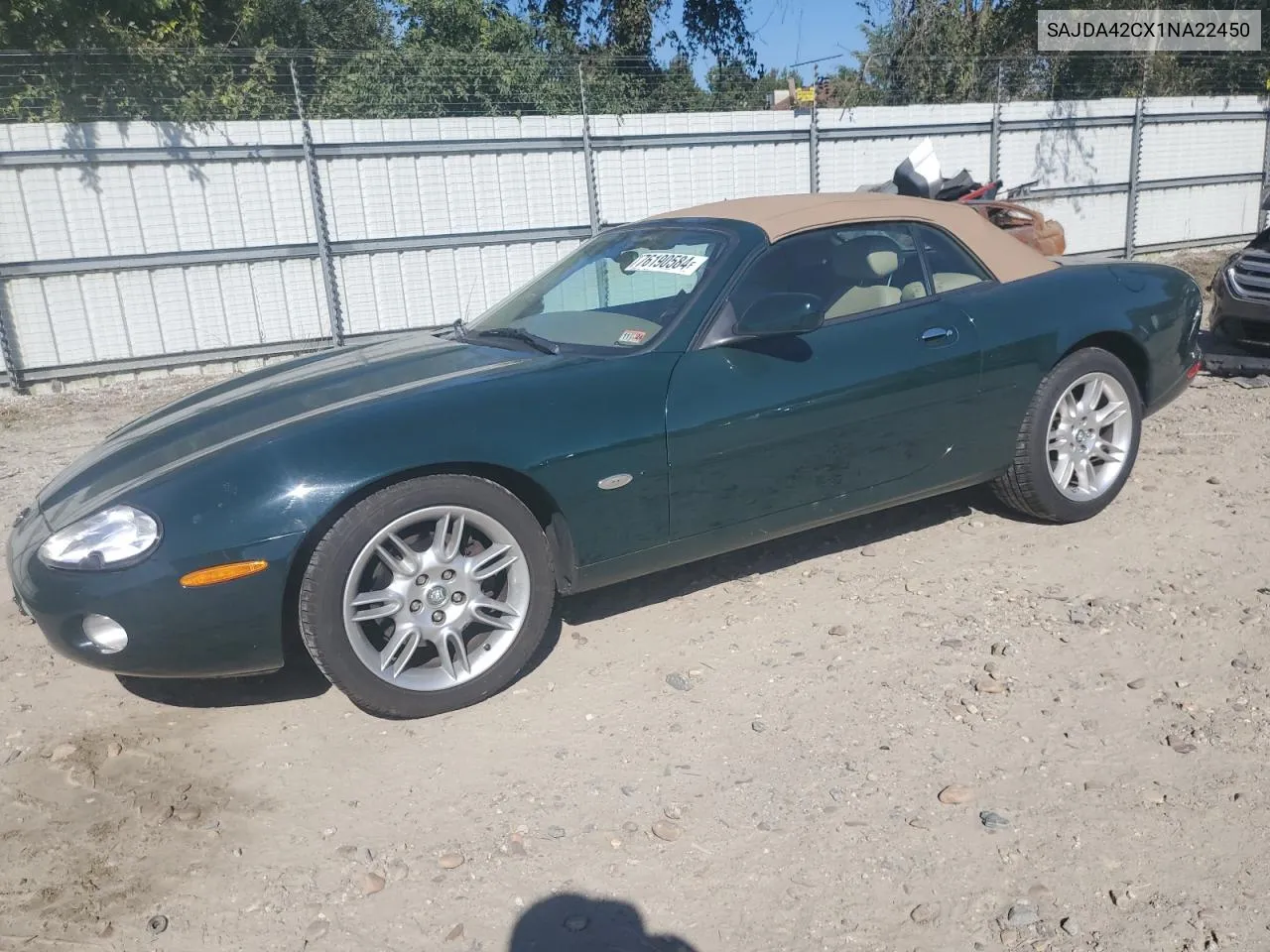 2001 Jaguar Xk8 VIN: SAJDA42CX1NA22450 Lot: 76190584