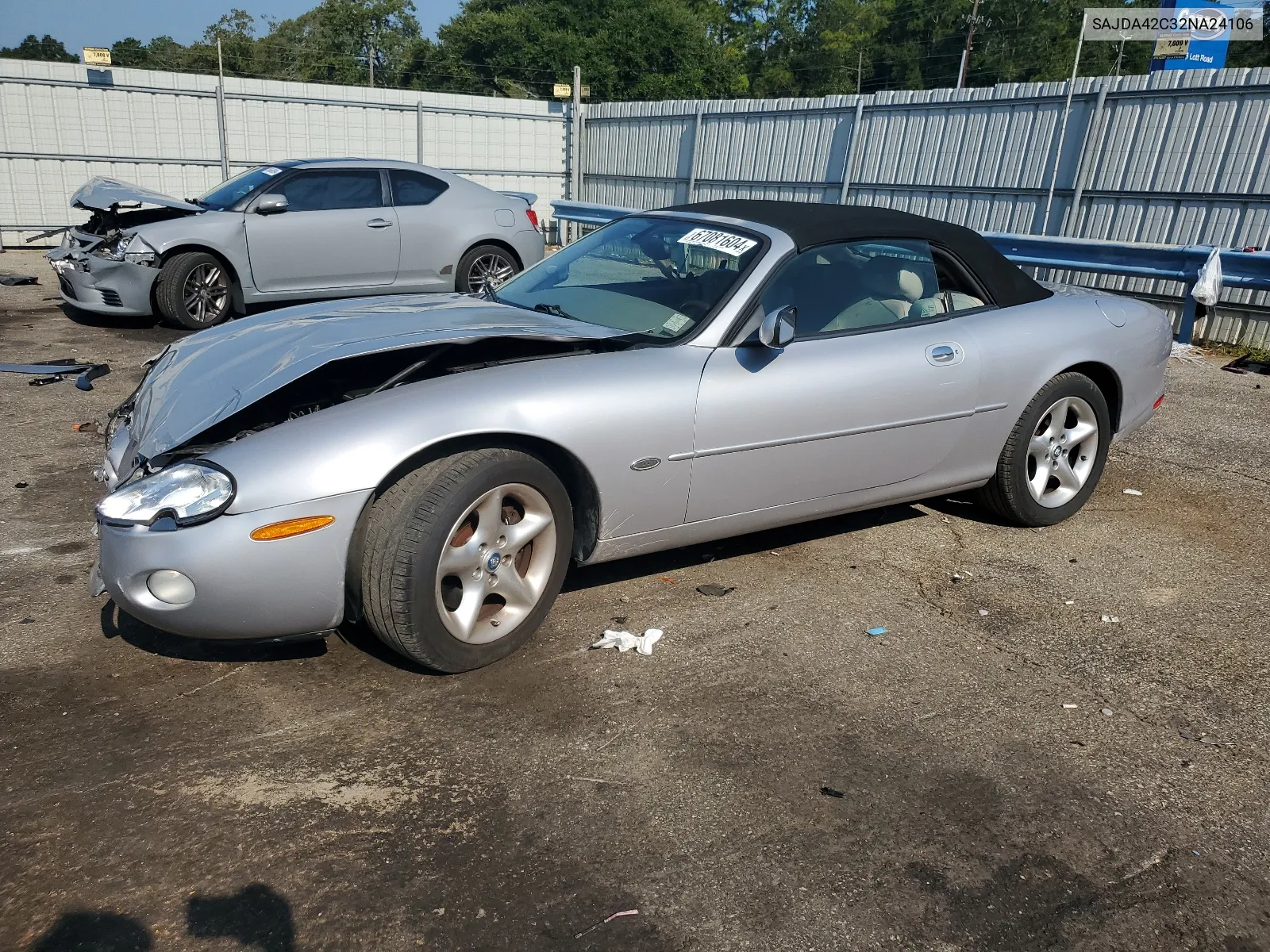 2002 Jaguar Xk8 VIN: SAJDA42C32NA24106 Lot: 67081604