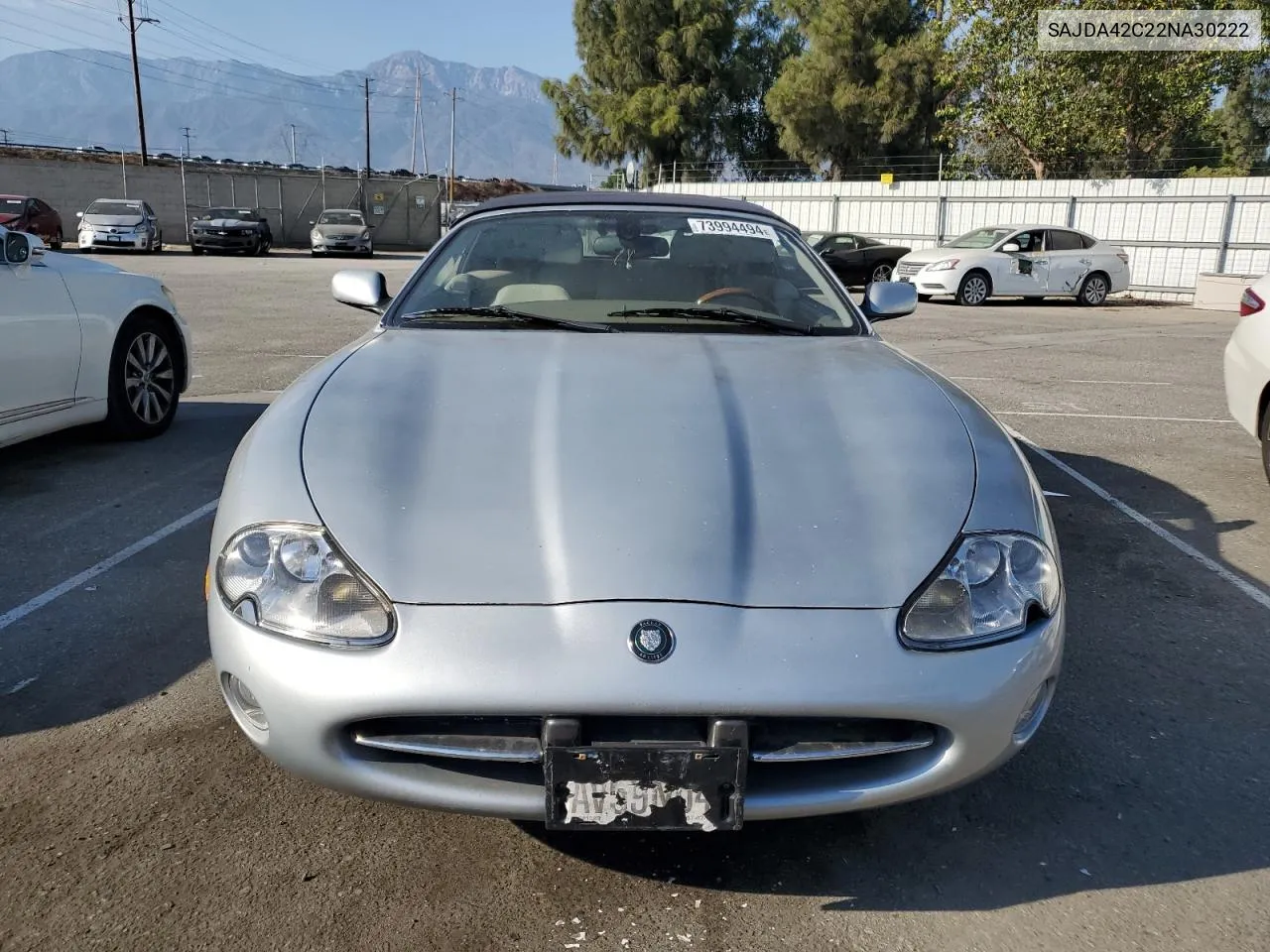 2002 Jaguar Xk8 VIN: SAJDA42C22NA30222 Lot: 73994494