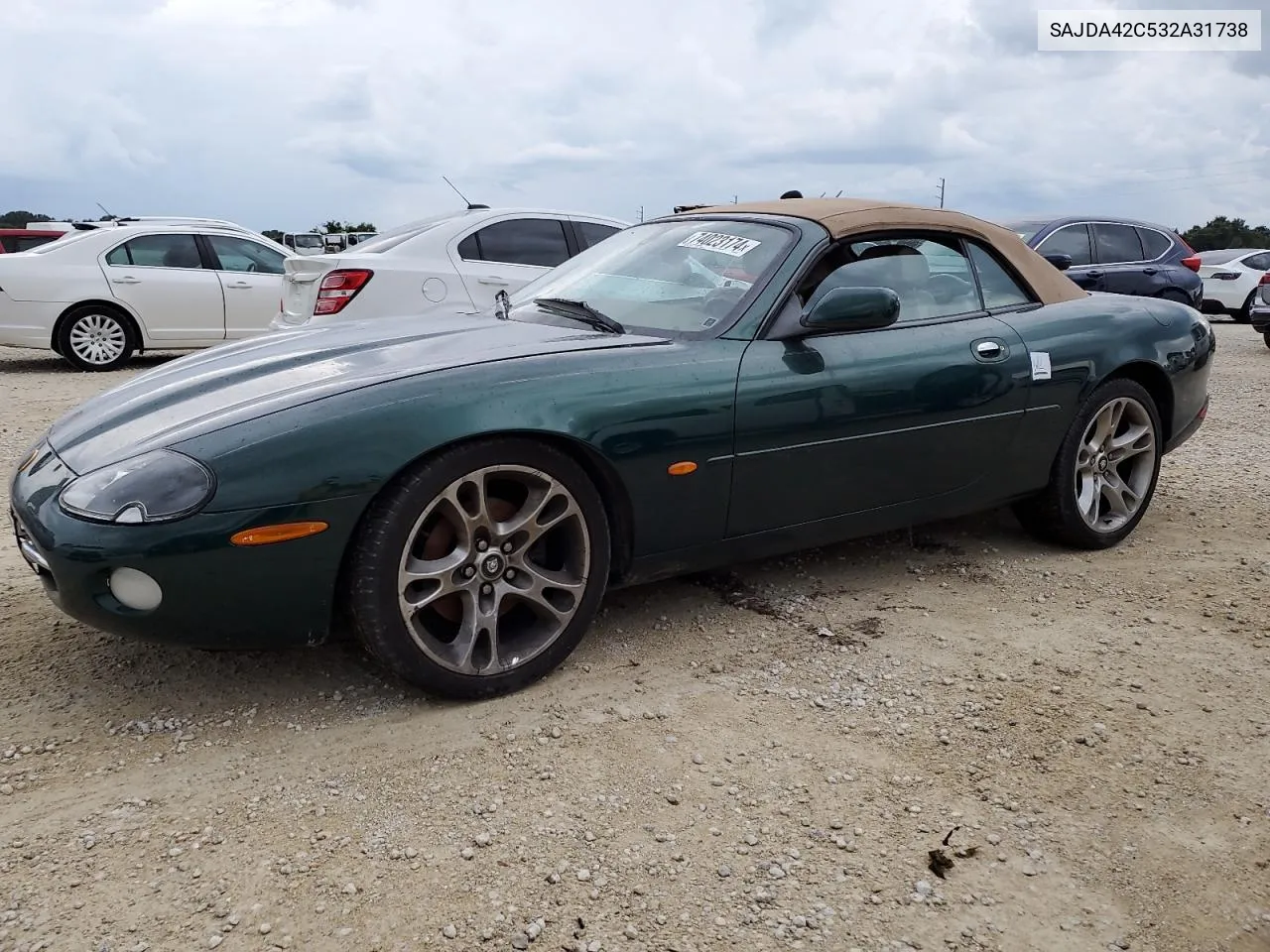 2003 Jaguar Xk8 VIN: SAJDA42C532A31738 Lot: 74023174