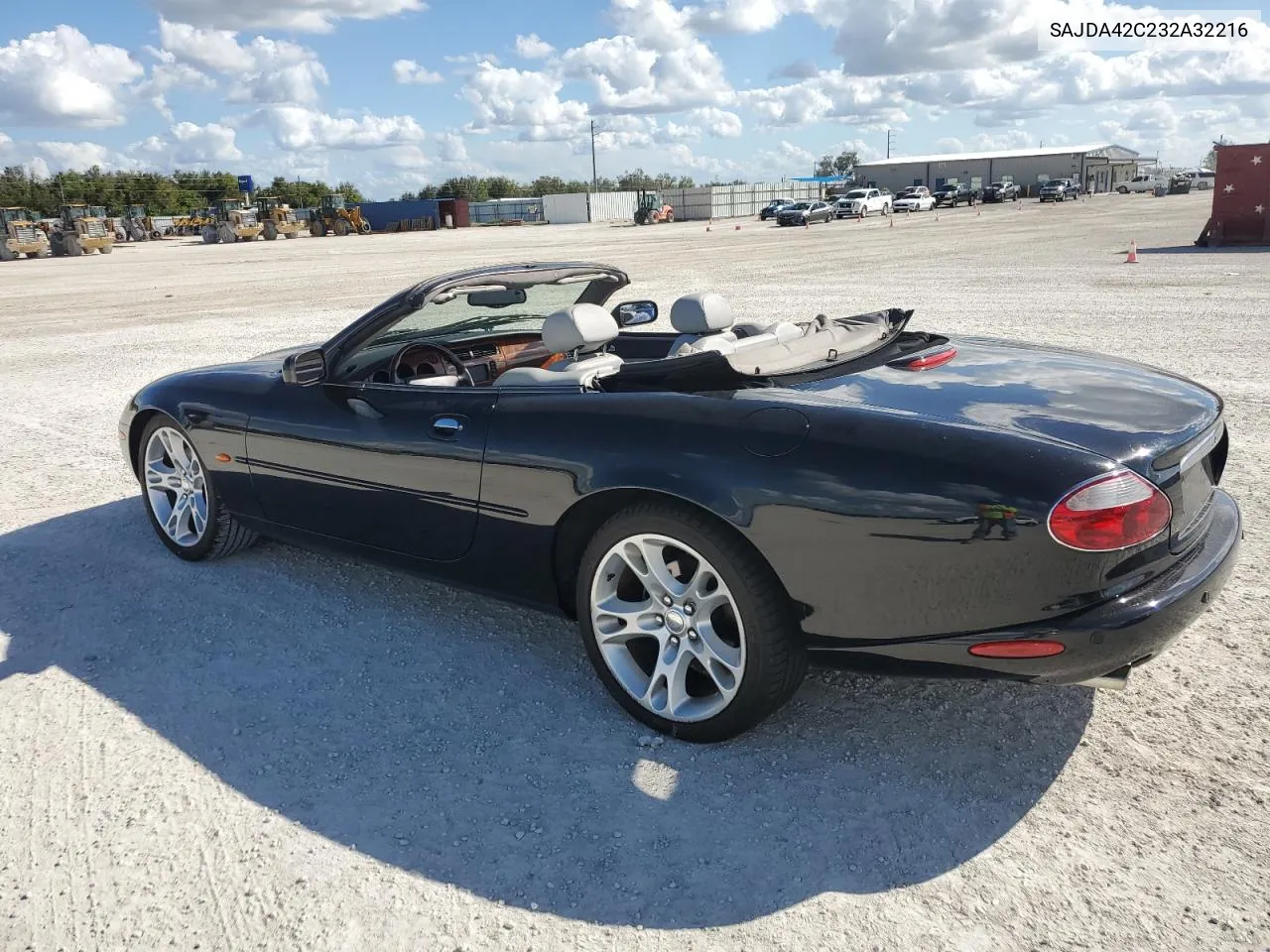 2003 Jaguar Xk8 VIN: SAJDA42C232A32216 Lot: 80443254