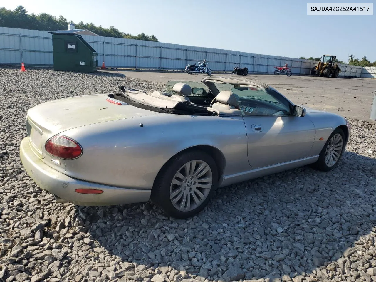 2005 Jaguar Xk8 VIN: SAJDA42C252A41517 Lot: 71592404