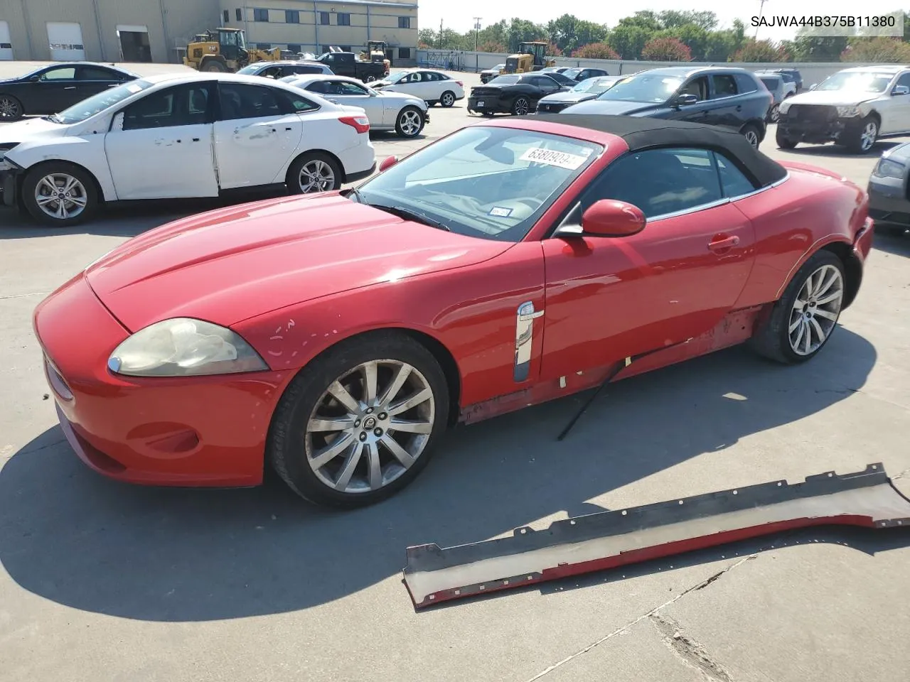 2007 Jaguar Xk VIN: SAJWA44B375B11380 Lot: 63809094