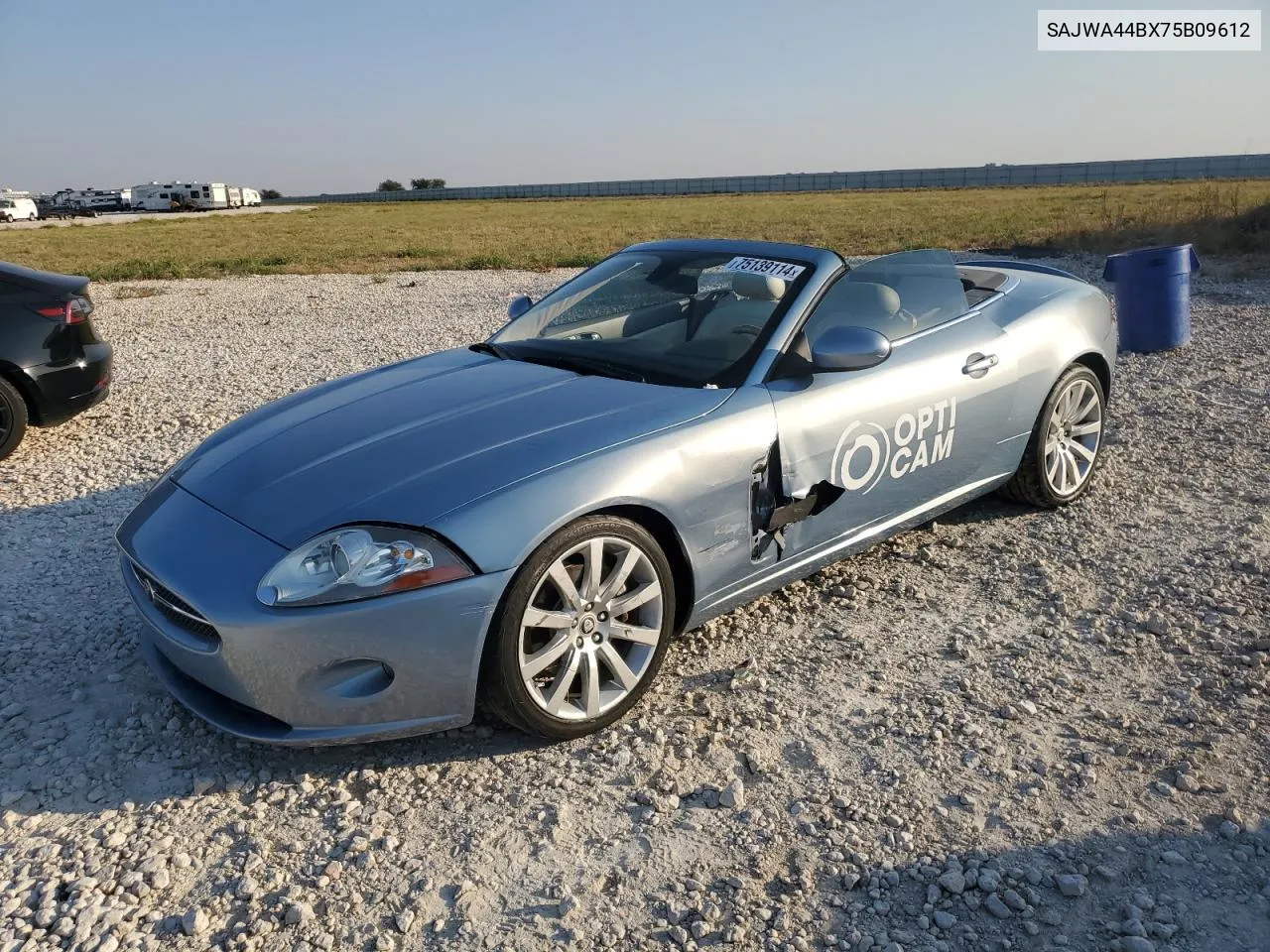 2007 Jaguar Xk VIN: SAJWA44BX75B09612 Lot: 75139114