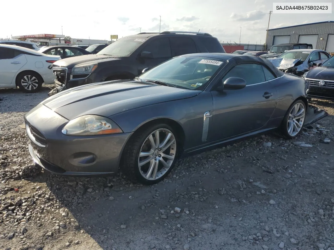 2007 Jaguar Xk VIN: SAJDA44B675B02423 Lot: 77555494