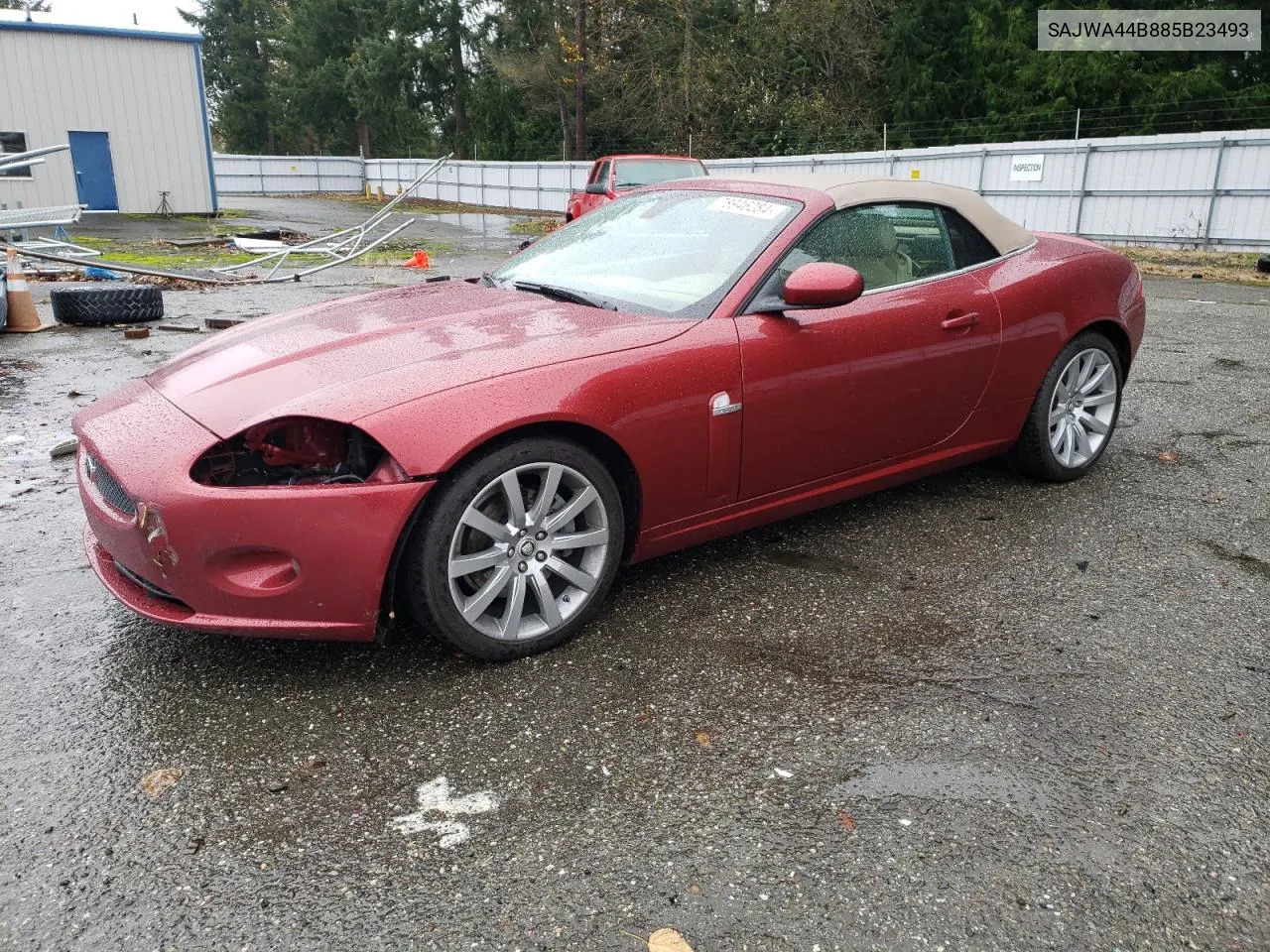 2008 Jaguar Xk VIN: SAJWA44B885B23493 Lot: 78946284