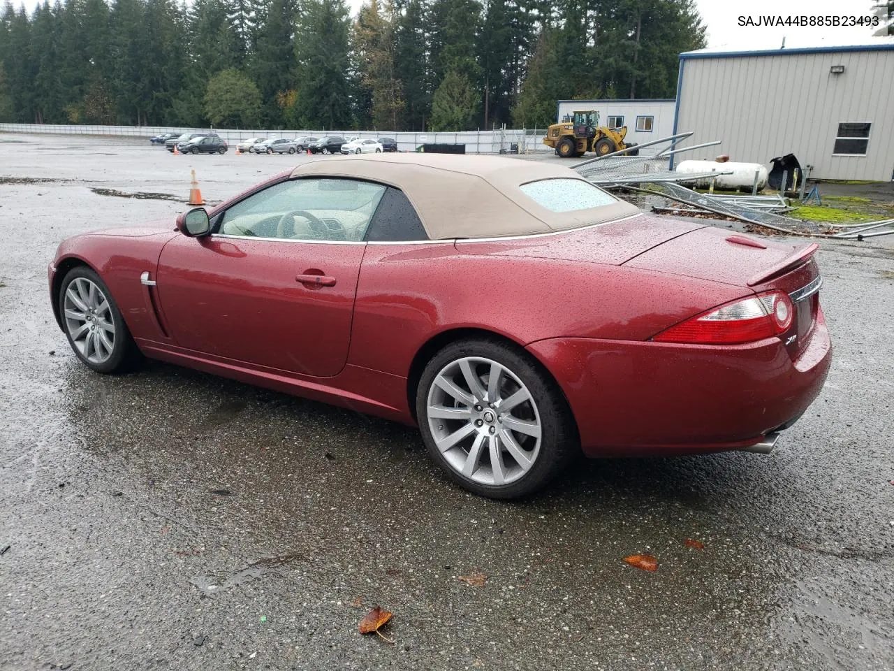 2008 Jaguar Xk VIN: SAJWA44B885B23493 Lot: 78946284