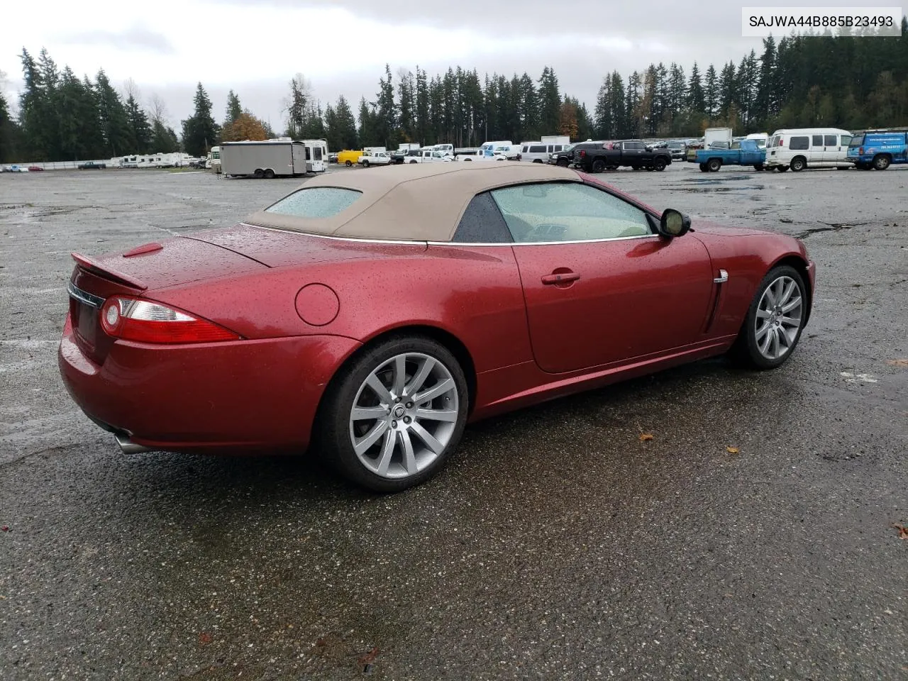 2008 Jaguar Xk VIN: SAJWA44B885B23493 Lot: 78946284