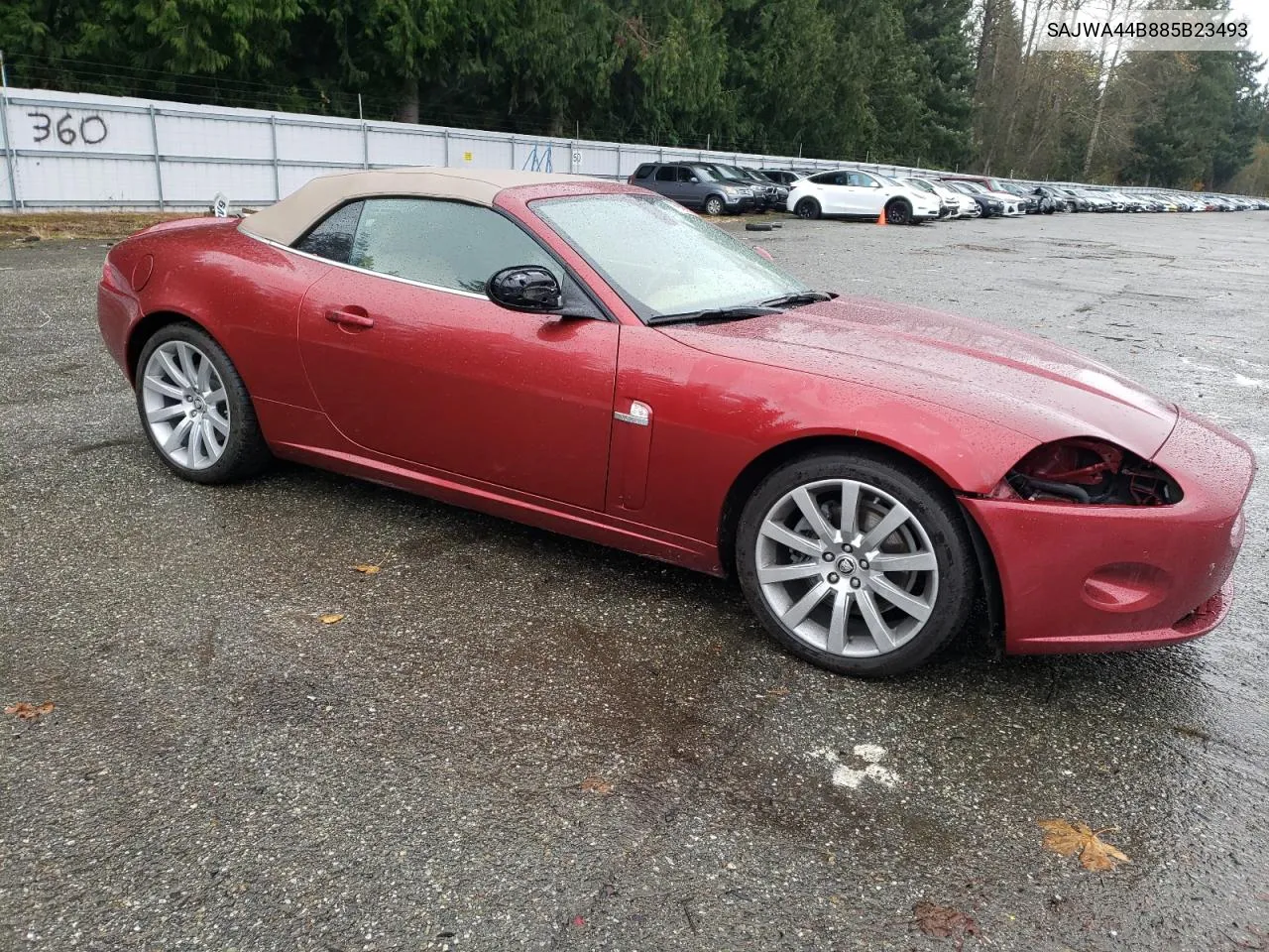 2008 Jaguar Xk VIN: SAJWA44B885B23493 Lot: 78946284