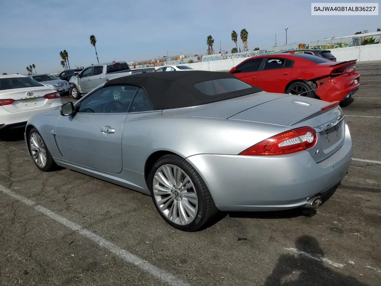 2010 Jaguar Xk Portfolio VIN: SAJWA4GB1ALB36227 Lot: 79747174