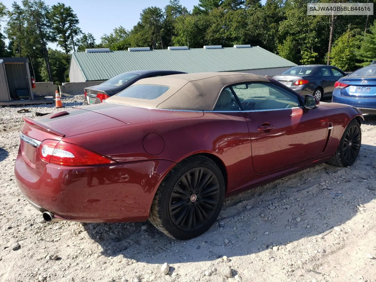 2011 Jaguar Xk VIN: SAJWA4GB6BLB44616 Lot: 69765594