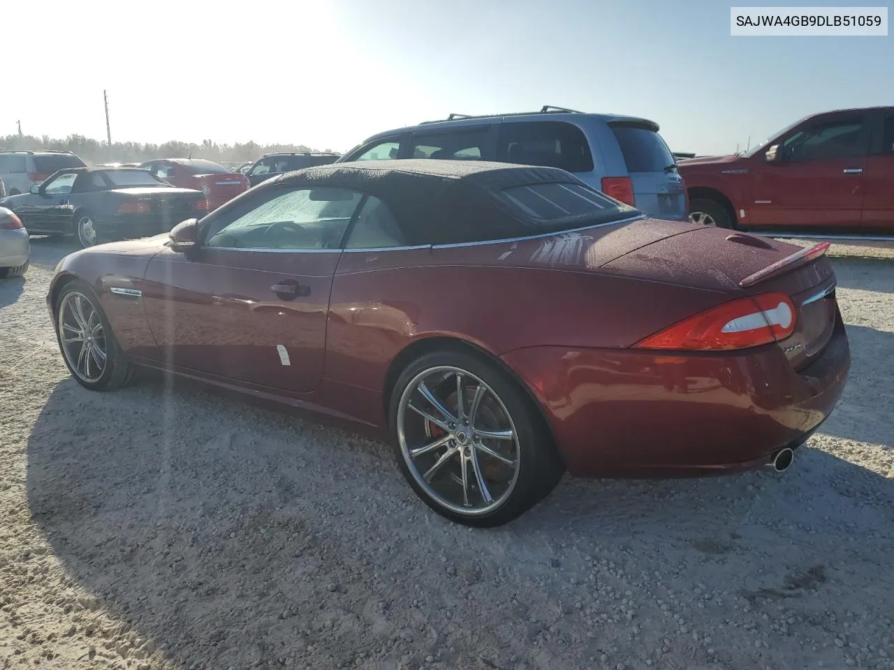 2013 Jaguar Xk VIN: SAJWA4GB9DLB51059 Lot: 77322014