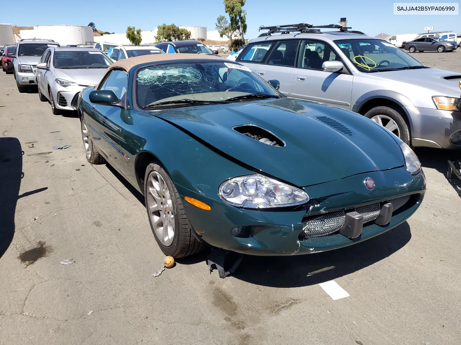 2000 Jaguar Xkr VIN: SAJJA42B5YPA06990 Lot: 67339814