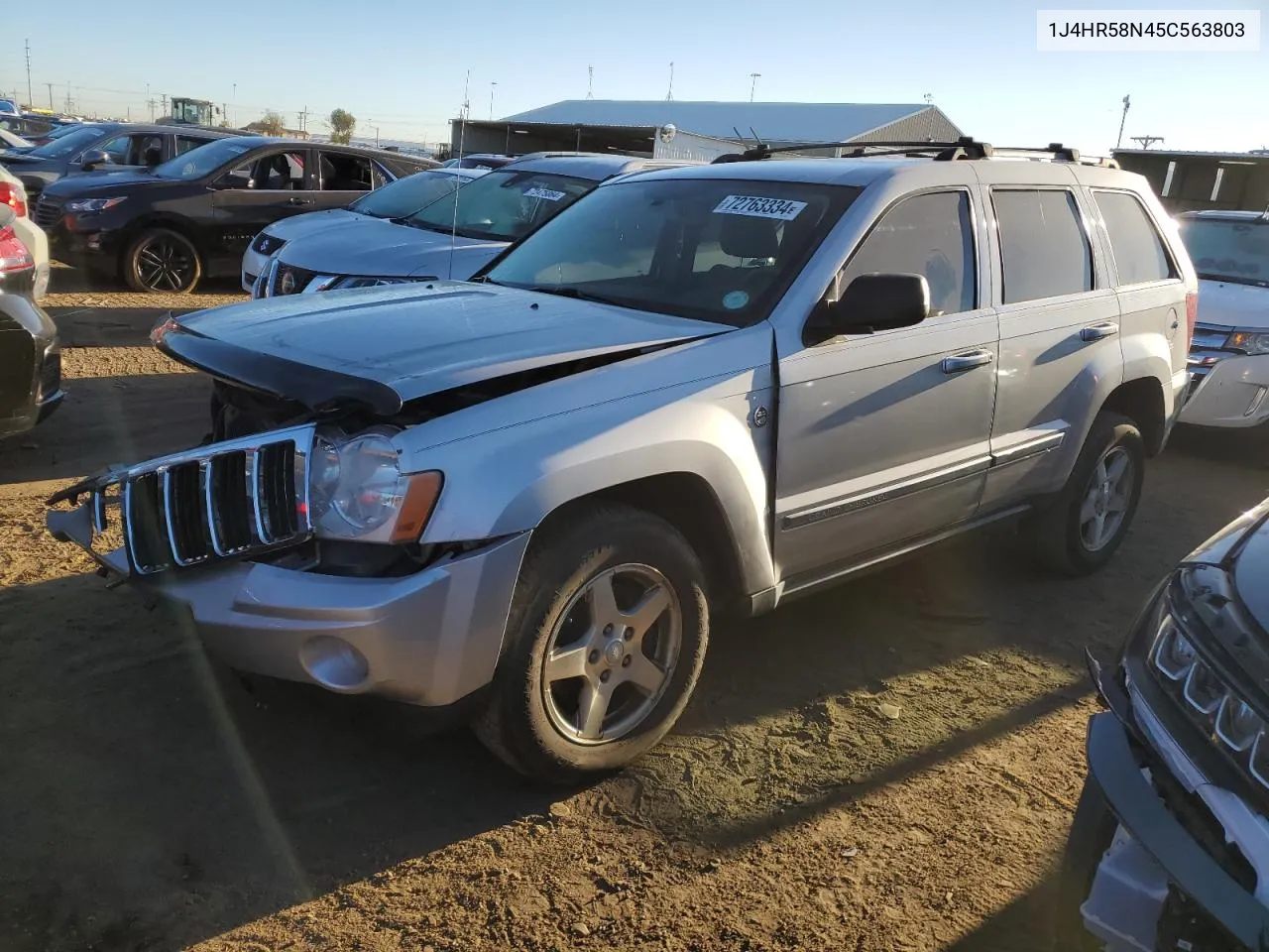 2005 Jeep Grand Cherokee Limited VIN: 1J4HR58N45C563803 Lot: 72763334