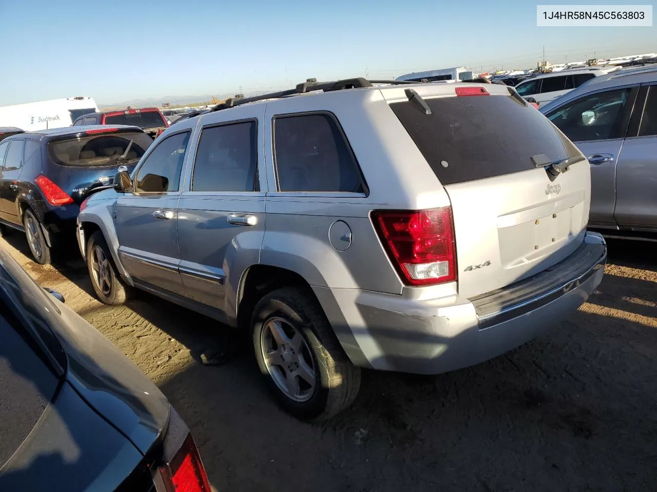 2005 Jeep Grand Cherokee Limited VIN: 1J4HR58N45C563803 Lot: 72763334