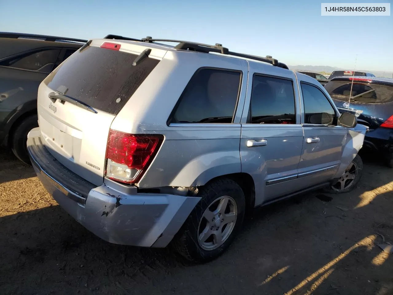 2005 Jeep Grand Cherokee Limited VIN: 1J4HR58N45C563803 Lot: 72763334