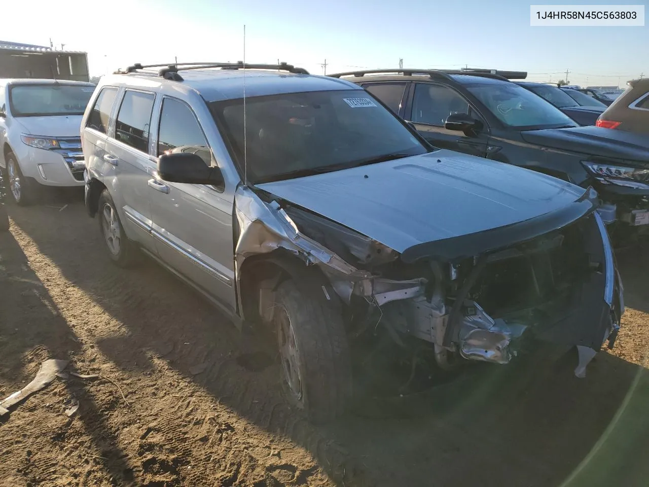 2005 Jeep Grand Cherokee Limited VIN: 1J4HR58N45C563803 Lot: 72763334