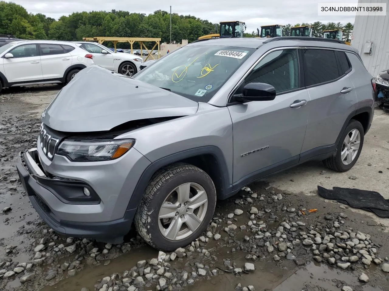 2022 Jeep Compass Latitude VIN: 3C4NJDBB0NT183998 Lot: 69938494