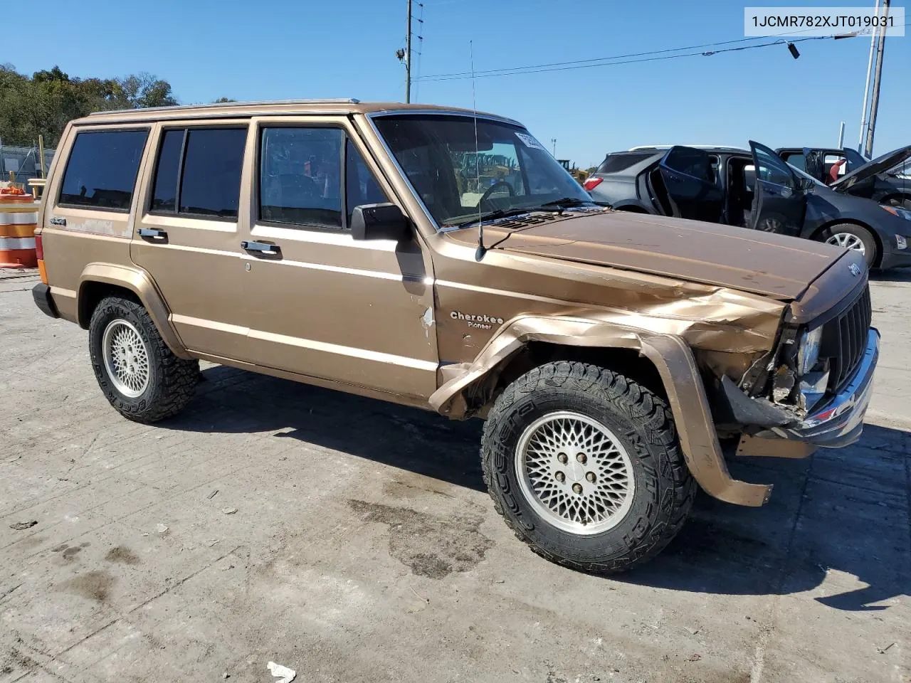 1988 Jeep Cherokee Pioneer VIN: 1JCMR782XJT019031 Lot: 75253314