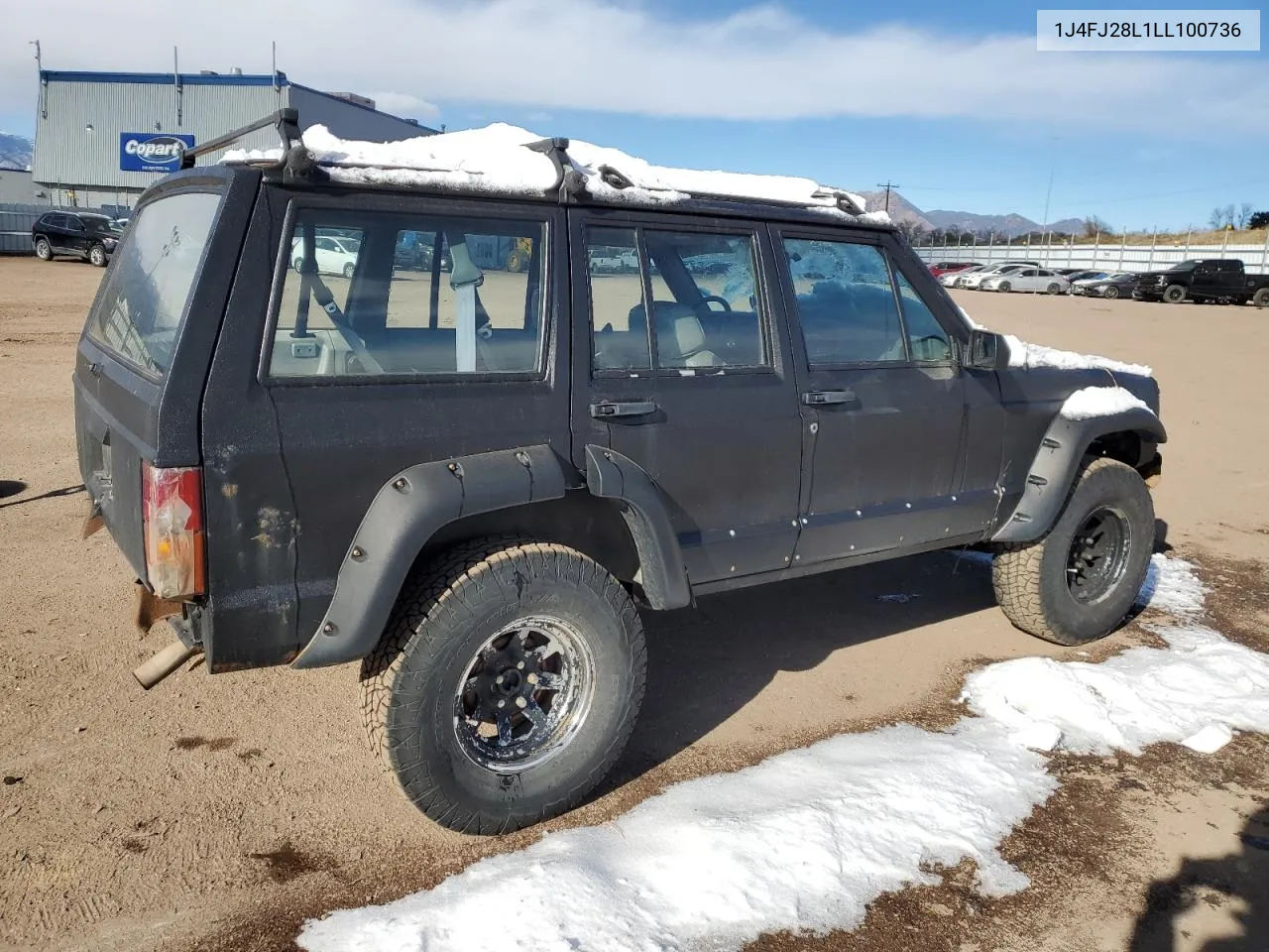 1990 Jeep Cherokee VIN: 1J4FJ28L1LL100736 Lot: 81339574