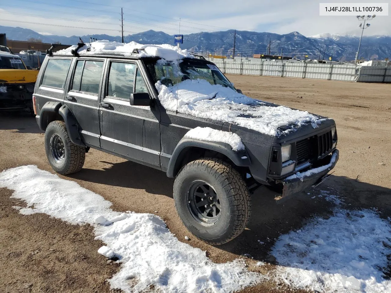 1990 Jeep Cherokee VIN: 1J4FJ28L1LL100736 Lot: 81339574