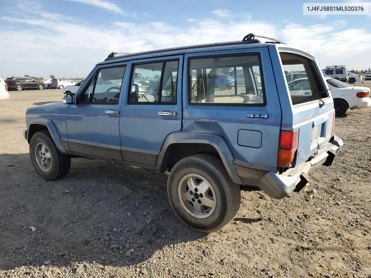 1991 Jeep Cherokee Laredo VIN: 1J4FJ58S1ML520376 Lot: 75452364