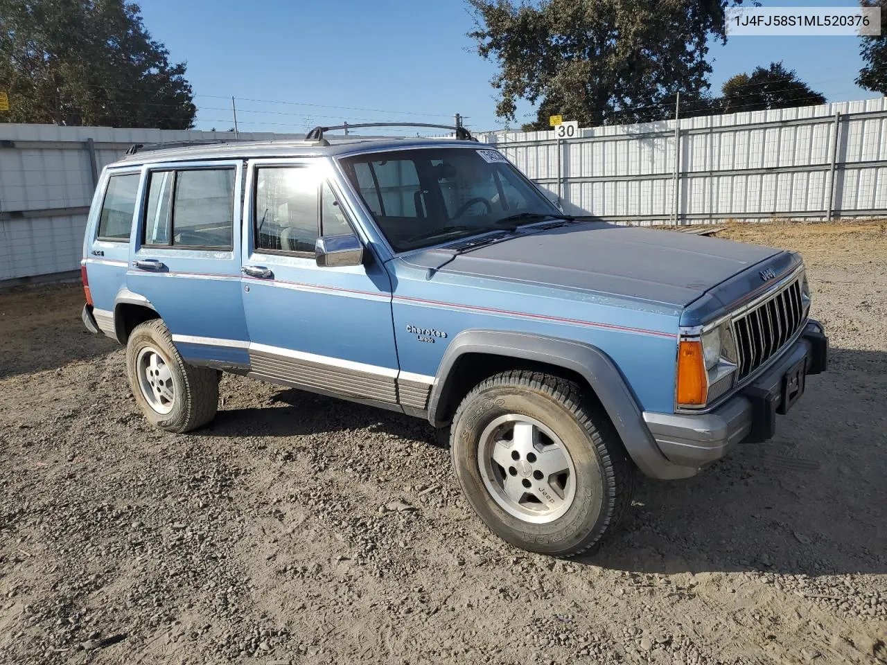 1991 Jeep Cherokee Laredo VIN: 1J4FJ58S1ML520376 Lot: 75452364