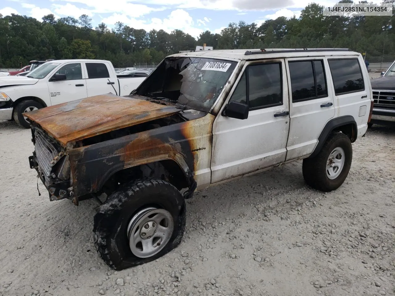 1992 Jeep Cherokee VIN: 1J4FJ28S1NL154354 Lot: 71081634